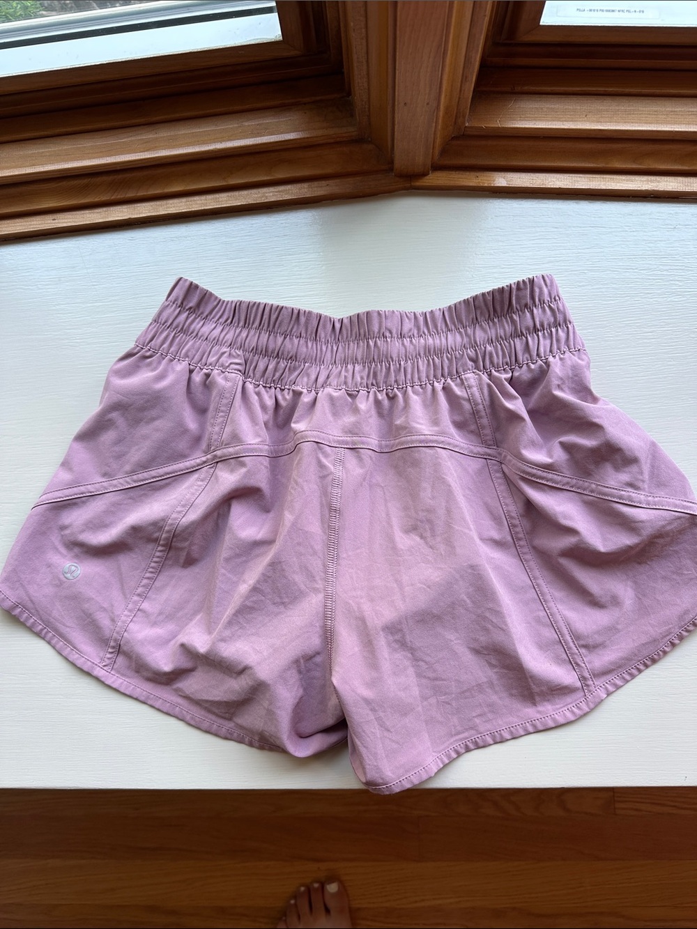 lululemon athletica Light Pink Athletic Shorts with Elastic Waist